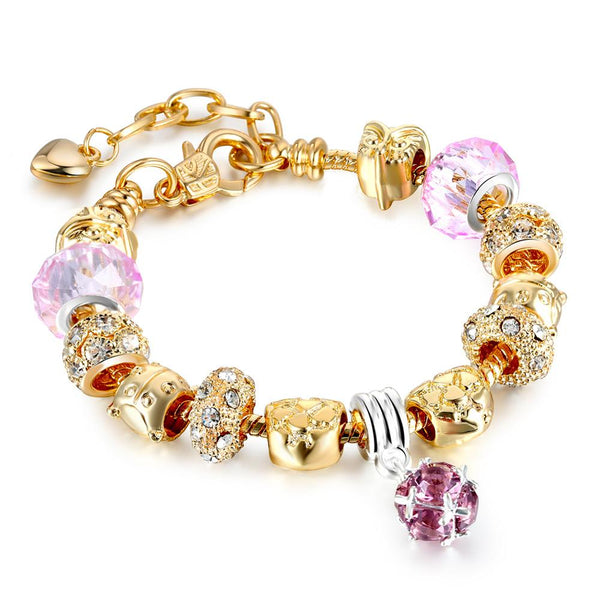 Crystal Gold Owl Tortoise Bracelets Bangles for Women Charm Animal Bracelets Jewelry Handmade Gold Bracelet