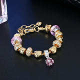 Crystal Gold Owl Tortoise Bracelets Bangles for Women Charm Animal Bracelets Jewelry Handmade Gold Bracelet