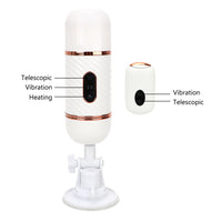 Heated Telescopic Dildo Vibrators Automatic Sex Machine Masturbation Wireless Remote Control Suction Cup