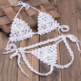 Micro Bikini Set Handmade Crochet G Thong String Beach Micro Swimwear Sexy Lingerie Sets