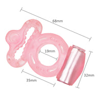 Vibrator Double Cock Vibrator Ring Penis Rings Clitoris Stimulate Delay Ejaculation for Men Male Chastity Device