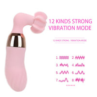 12 Frequency Masturbation Up Rotation Rabbit Vibrator Remote Control Vibrator for Woman Clitoris Stimulator