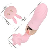 12 Frequency Masturbation Up Rotation Rabbit Vibrator Remote Control Vibrator for Woman Clitoris Stimulator