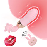 12 Frequency Masturbation Up Rotation Rabbit Vibrator Remote Control Vibrator for Woman Clitoris Stimulator