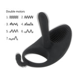 Vibrating Penis Ring Anal Vagina Stimulation Male Cock Ring 7 Speed G-spot Vibrator for Men Couples Flirt