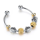 Crown Cuff Bracelets Bangles for Women Carter Love Flower Bracelets DIY Jewelry