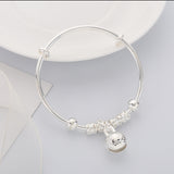 Silver Bell Bracelets Bangles Christmas Gifts Bracelets for Women Handmade Jewelry Bracelet