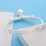 Silver Bell Bracelets Bangles Christmas Gifts Bracelets for Women Handmade Jewelry Bracelet