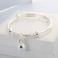 Silver Bell Bracelets Bangles Christmas Gifts Bracelets for Women Handmade Jewelry Bracelet