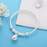 Silver Bell Bracelets Bangles Christmas Gifts Bracelets for Women Handmade Jewelry Bracelet