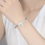 Silver Bell Bracelets Bangles Christmas Gifts Bracelets for Women Handmade Jewelry Bracelet