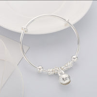 Silver Bell Bracelets Bangles Christmas Gifts Bracelets for Women Handmade Jewelry Bracelet