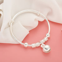 Silver Bell Bracelets Bangles Christmas Gifts Bracelets for Women Handmade Jewelry Bracelet