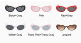 Oval Sunglasses Women 90s Ladies Cat Eye Sunglasses Small Frame Sun Glasses Female