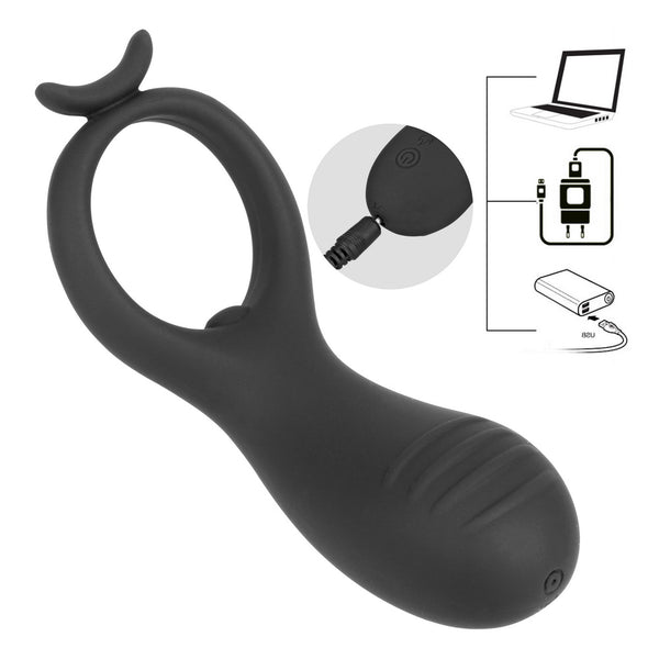 G spot Vibrator Delay Ejaculation Vibrating Cock Ring 10 Speed Penis Ring for Men Couple Clitoris Stimulator