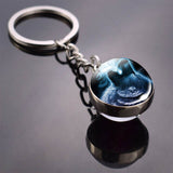 36 Styles Wolf Key Chains Wolf Picture Double Side Cabochon Glass Ball Keychain Wolf for Men For Women Christmas Gifts