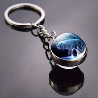 36 Styles Wolf Key Chains Wolf Picture Double Side Cabochon Glass Ball Keychain Wolf for Men For Women Christmas Gifts