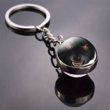 36 Styles Wolf Key Chains Wolf Picture Double Side Cabochon Glass Ball Keychain Wolf for Men For Women Christmas Gifts