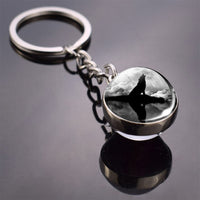 36 Styles Wolf Key Chains Wolf Picture Double Side Cabochon Glass Ball Keychain Wolf for Men For Women Christmas Gifts