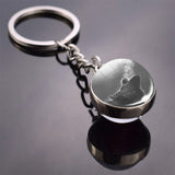 36 Styles Wolf Key Chains Wolf Picture Double Side Cabochon Glass Ball Keychain Wolf for Men For Women Christmas Gifts