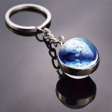 36 Styles Wolf Key Chains Wolf Picture Double Side Cabochon Glass Ball Keychain Wolf for Men For Women Christmas Gifts