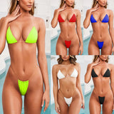 Women Bikini Lingerie Set Sexy Underwear Bra G-String Transparent Strap Set Beach Wear Bathing Suit Swimwear