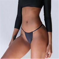 Women Thong Sexy Bikini Bottom Swimwear Swimsuit Beachwear G String Cheeky Side Tie