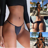 Women Thong Sexy Bikini Bottom Swimwear Swimsuit Beachwear G String Cheeky Side Tie