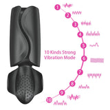 10 Speed Cock Enlargers Exercise Device Masturbation for Men Male Time Delay Train Penis Pump Vibrator