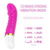 12 Speed Dildo Vibrator Masturbator G-spot Vagina Clit Massager for Woman