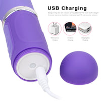 Dildo Vibrator Telescopic 360 Degrees Rotation G-spot Massage Rabbit Vibrator for Woman Transfer Beads AV Wand