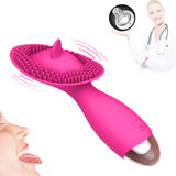 Clit Massage for Woman Clitoris Stimulator Tongue Vibrator Powerful Nipple Oral Licking Vibrator Adult