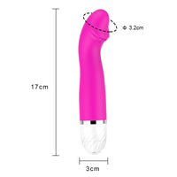 Dildo Vibrator G-spot Clitoris Stimulate Strong Vibration AV Stick Vagina Massager Silicone for Women