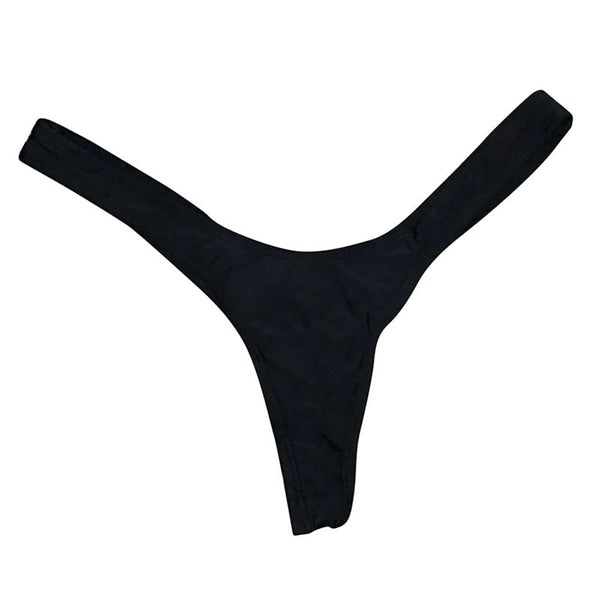 Sexy Women Sexy Bikini Bottom Swimwear Beach Bathing T-Back Thong G-string Black Bathing Swimming Beach Swimwear Trunks