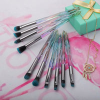 Eye Brush Diamond Makeup Brushes Set Eye Shadow Lip Eyebrow Brushes High Quality Professional Lip Eyeliner Tools