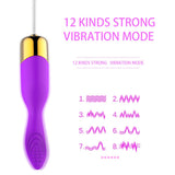 12 Speeds G Spot Massager for Women Tongue Licking Vibrator Clitoris Stimulator Powerful Vibrating Egg