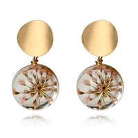 Gold Silver Plated Geometric Long Circle Earrings for Women Big Hollow Drop Earrings