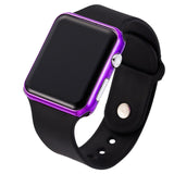 Sport Casual Watches Men Women Led Silicone Watch Pink Digital Children Sports Wristwatch Clock