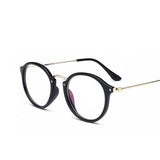 Cat Eye Glasses Men Women Sun Glasses Metal Frame Eyewear Female Optics Eyeglasses Clear Lens Transparent