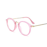 Cat Eye Glasses Men Women Sun Glasses Metal Frame Eyewear Female Optics Eyeglasses Clear Lens Transparent