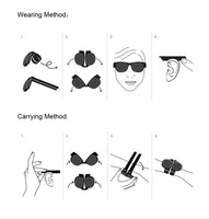 Folding Slap Wristband Sport Sunglasses Women Slappable Sun Glasses for Male Wristband Fold Shades Eyewear