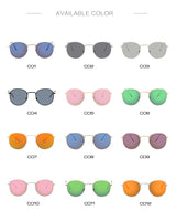 Classic Round Sunglasses Women Men Small Sun Glasses Female Ladies Driving Metal Eyewear