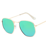 Sunglasses Women Small Frame Polygon Clear Lens Sunglasse Eyewear Gafas Oculos De Sol UV400