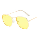 Sunglasses Women Small Frame Polygon Clear Lens Sunglasse Eyewear Gafas Oculos De Sol UV400