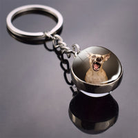 Dog Keychain Lovely Dog Picture Glass Ball Key Chains Animal Keychain Jewelry for Men And Women Dog Lovers Gifts Dropshipping