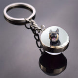 Dog Keychain Lovely Dog Picture Glass Ball Key Chains Animal Keychain Jewelry for Men And Women Dog Lovers Gifts Dropshipping