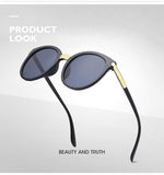 Round Sunglasses Women Black Female Sun Glasses Lady