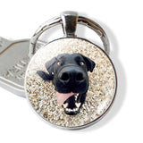 Lovely Dog Keychain Shiba Inu Dog Picture Keychain Glass Cabochon Pendant Metal Ring Keyring Dog Lover Gift Dropshipping