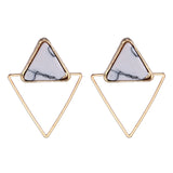 Women's Earrings Metal Charm Hollow Geometric Pendant Earrings Suitable for Winter Lover Gift