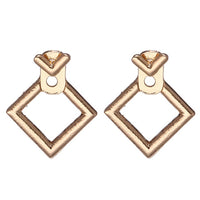 Women's Earrings Metal Charm Hollow Geometric Pendant Earrings Suitable for Winter Lover Gift